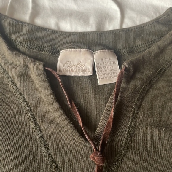 Fiorlini Dark Green L/S Top. Large - Picture 2 of 7